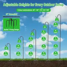 76" Adjustable Shepherd Hook -… — Photo 2