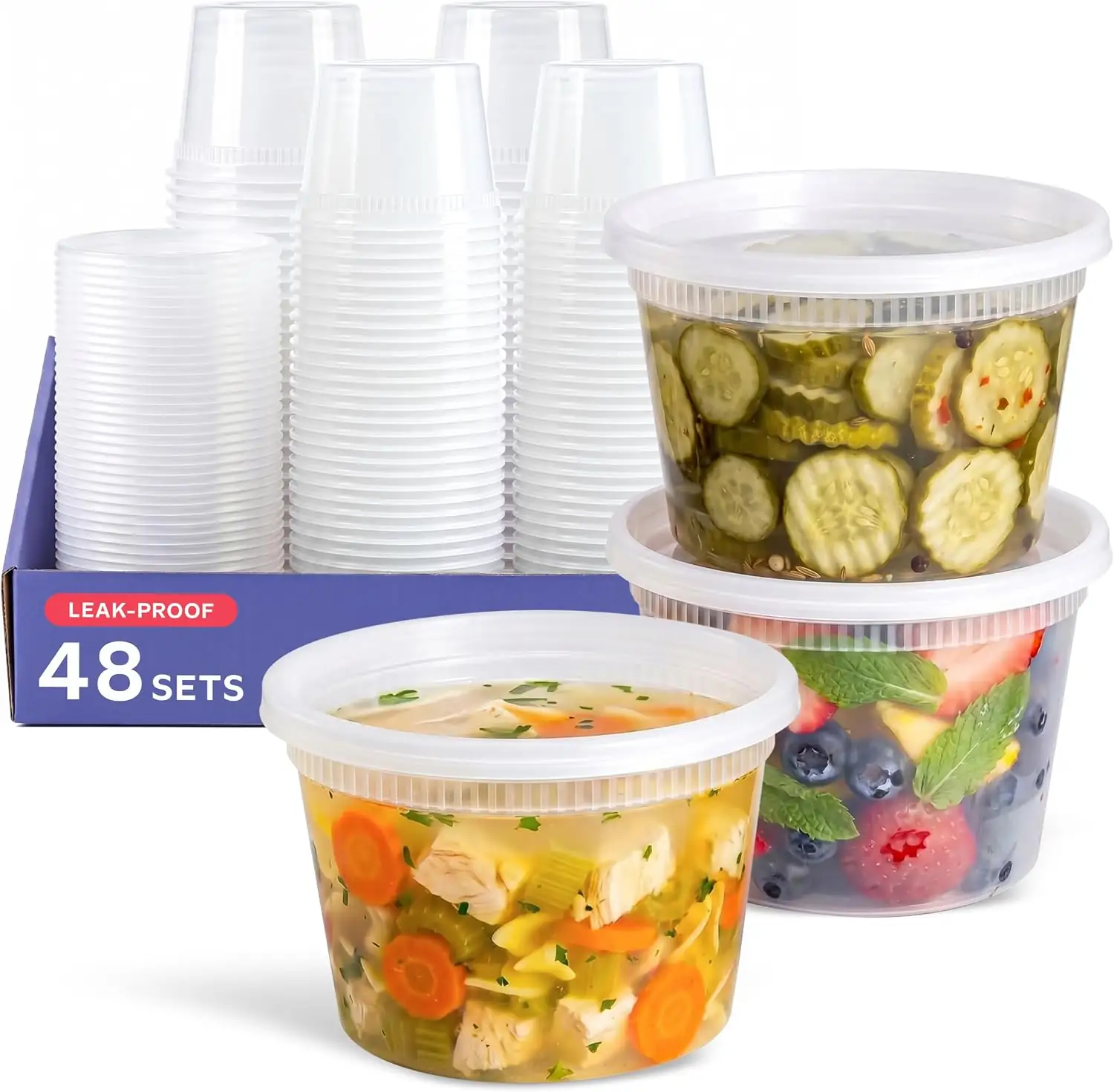GUSTO 16 oz Plastic Deli… — Photo 1