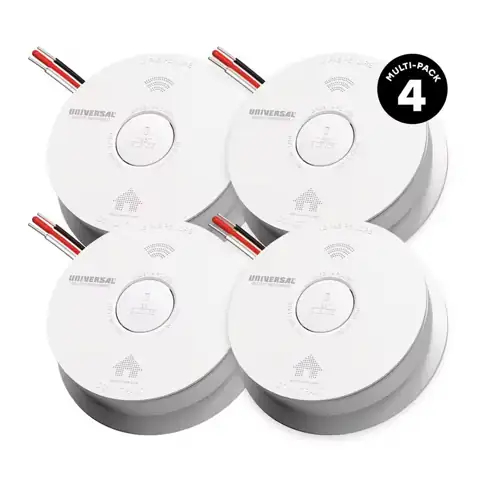 4-Pack Hardwired and 10-Year Battery… — Photo 1