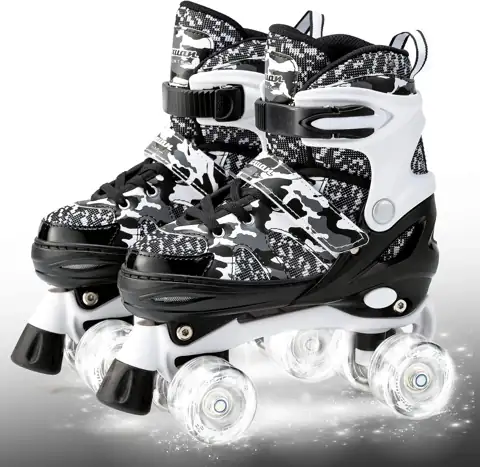 Kuxuan Adjustable Roller Skates with… — Photo 1