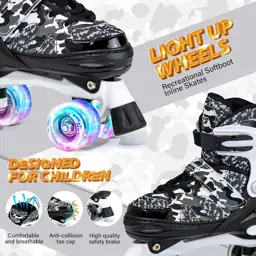 Kuxuan Adjustable Roller Skates with… — Photo 2