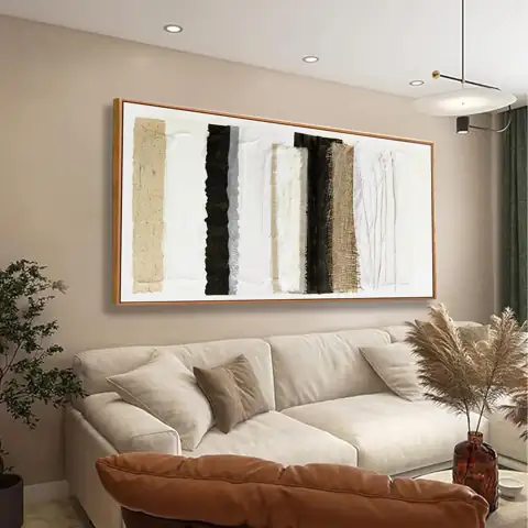 Framed Abstract Canvas Wall Art… — Photo 1