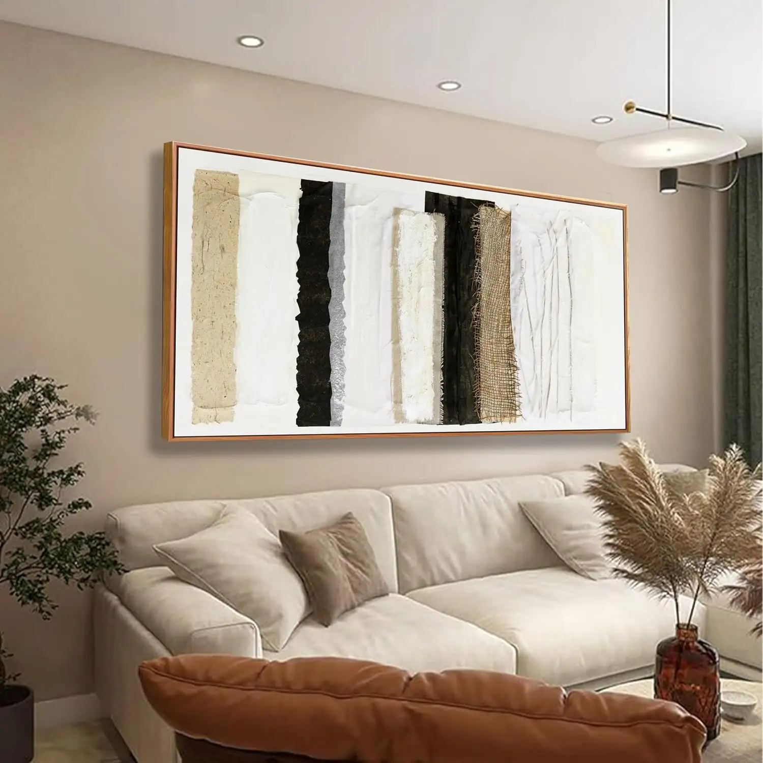 Framed Abstract Canvas Wall Art… — Photo 1