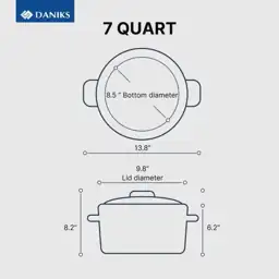 Daniks Modern 7-Qt Stainless Steel… — Photo 2