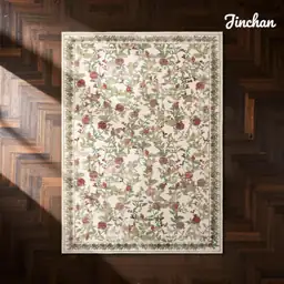 jinchan 5x7 Floral Vintage Washable… — Photo 2