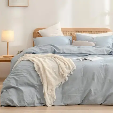 BESTOUCH Cotton Solid Duvet Cover… — Photo 1
