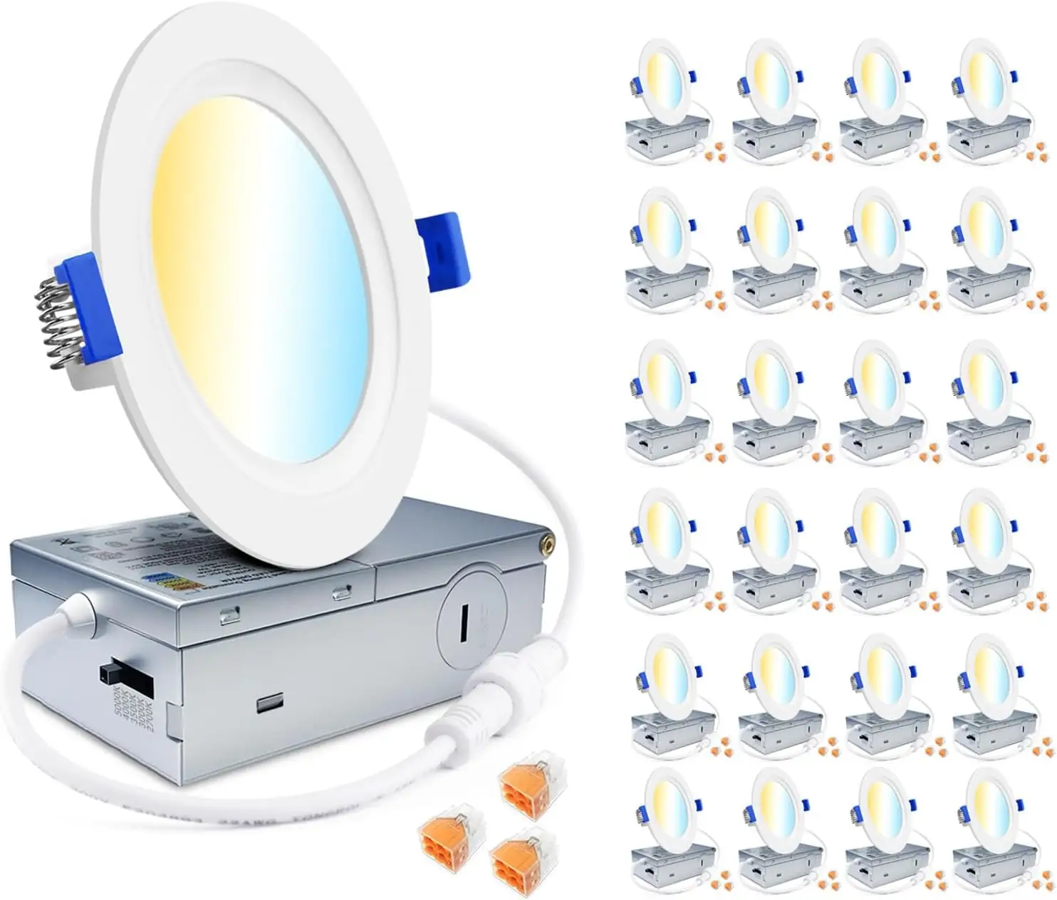 zouzai 24-Pack Ultra-Thin LED Recessed… — Photo 1