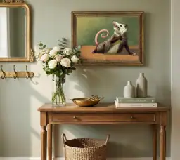 Vintage Gold Carved Framed Funny… — Photo 2