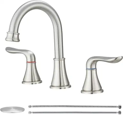 GENBONS Widespread Bathroom Faucet Set,… — Photo 1