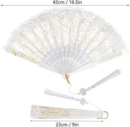 36 Pcs Rose Lace Folding… — Photo 2