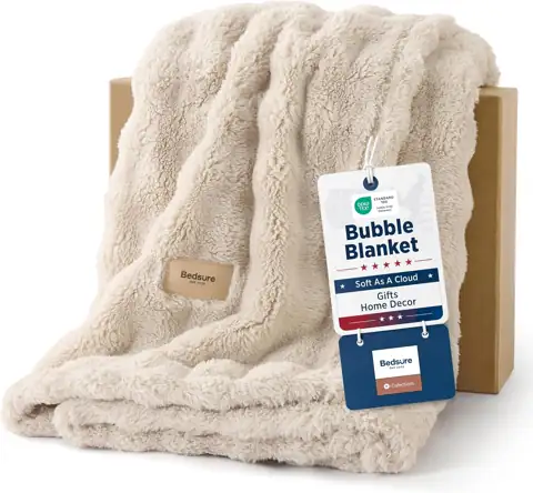 Bedsure Cloud Bubble Blanket, Soft… — Photo 1