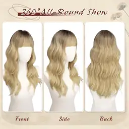 Haloo Blonde Wigs with Bangs… — Photo 2