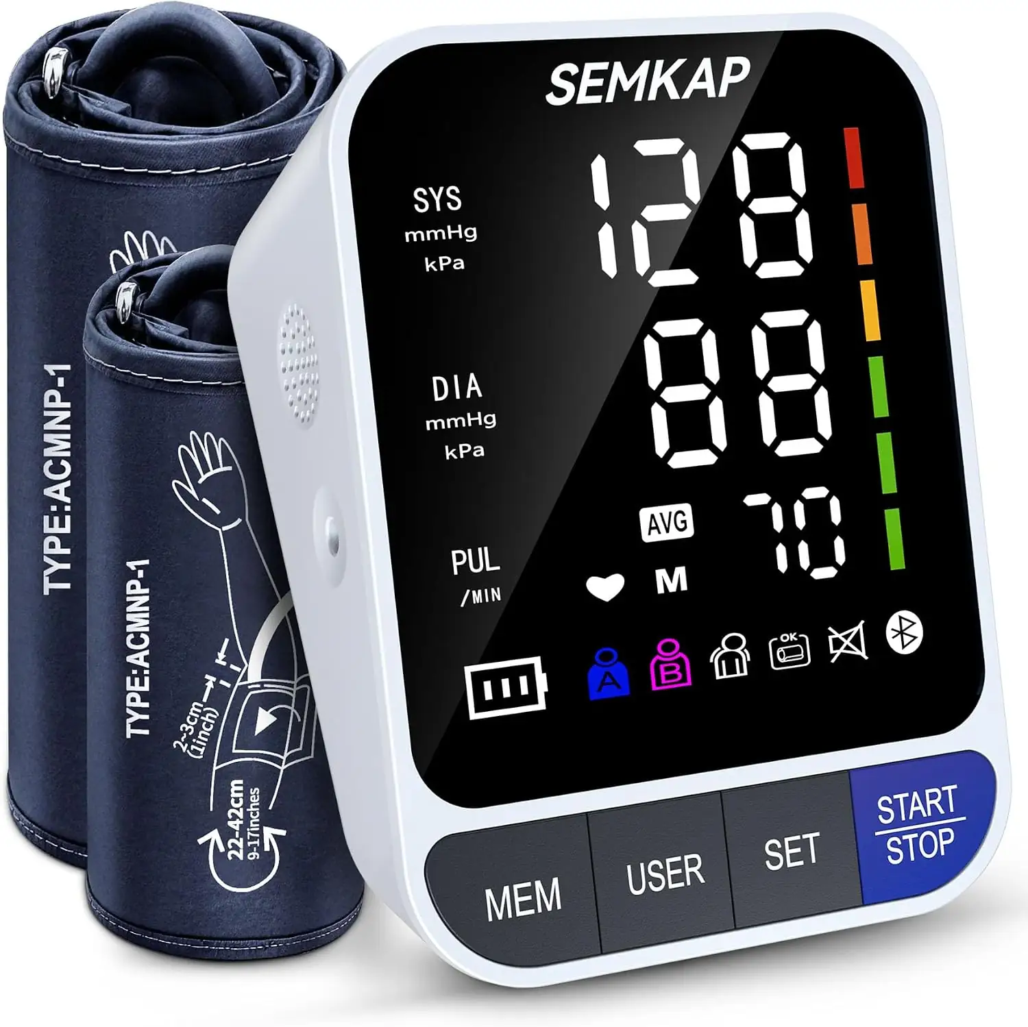 Blood Pressure Monitor, 2 BP… — Photo 1