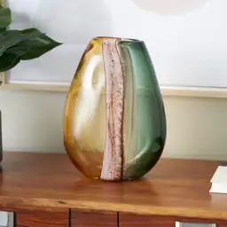 Multi-Colored Ombre Glass Decorative Vase… — Photo 1