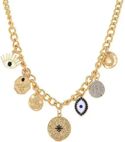 Charm Necklace for Women Chunky… — Photo 1