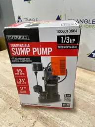 1/3 HP Aluminum Sump Pump… — Photo 3
