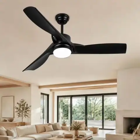 52 in. Black Downrod Ceiling… — Photo 1