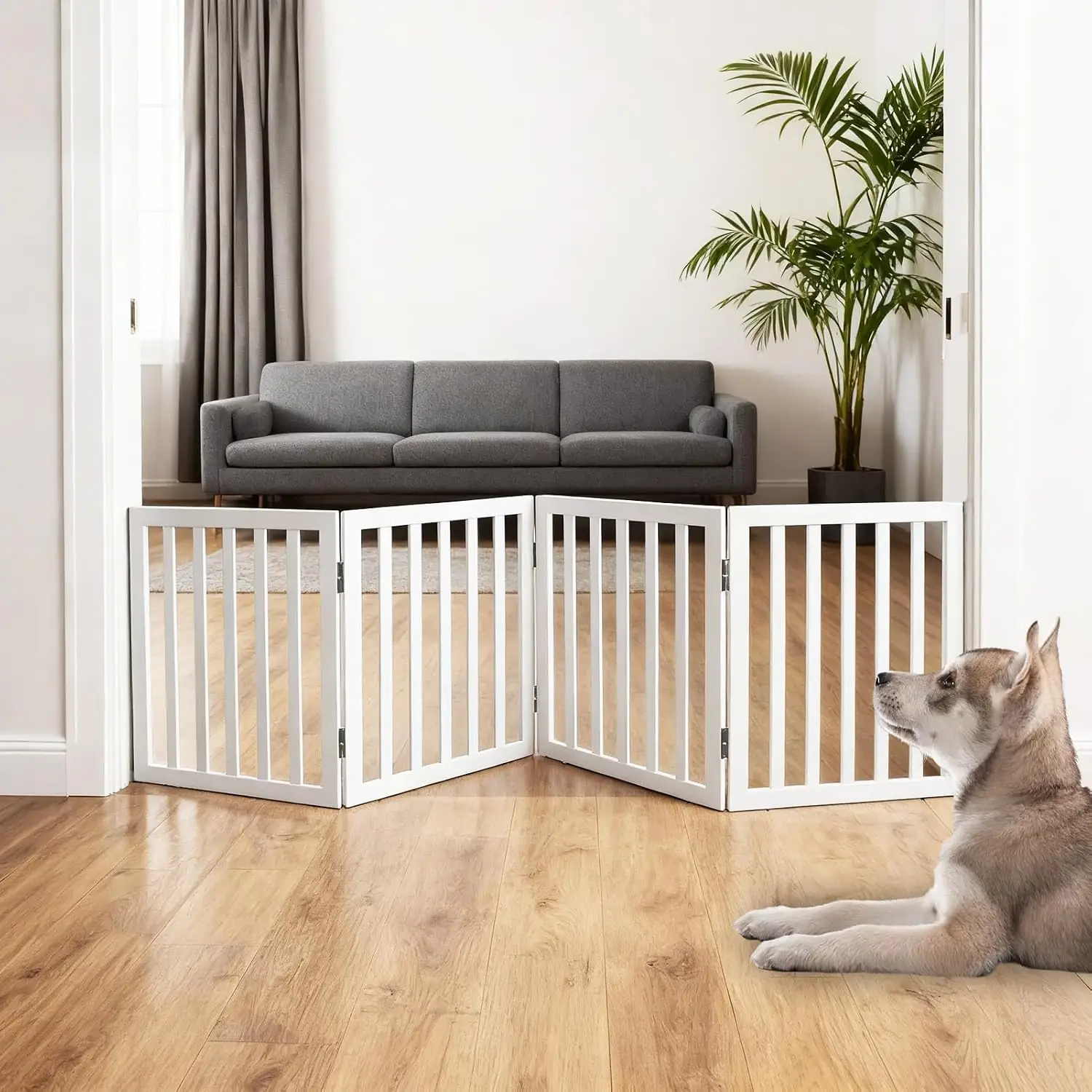ZJSF Freestanding Indoor Dog Gate… — Photo 1