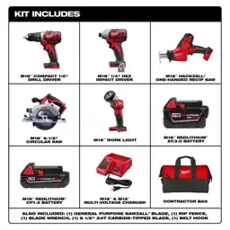 M18 18V Lithium-Ion Cordless Combo… — Photo 2