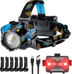 TIROFLX 12-Mode 210000 Lux Headlamp… — Photo 1
