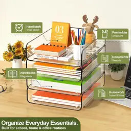 FANXIYQ 4-Tier Acrylic Paper Tray… — Photo 2