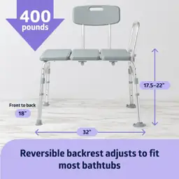 Medline Transfer Bench, Bathtub/Showers, 400… — Photo 2