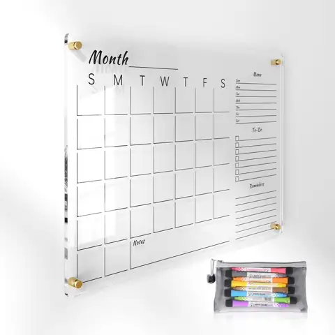 24x16 Clear Acrylic Wall Calendar… — Photo 1