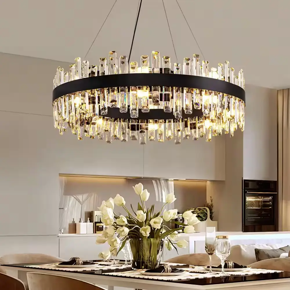 32 in. Modern 16-Light Black… — Photo 1