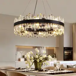 32 in. Modern 16-Light Black… — Photo 1