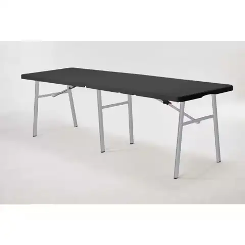 6 FT Black/Silver Grey Plastic… — Photo 1