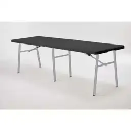6 FT Black/Silver Grey Plastic… — Photo 1