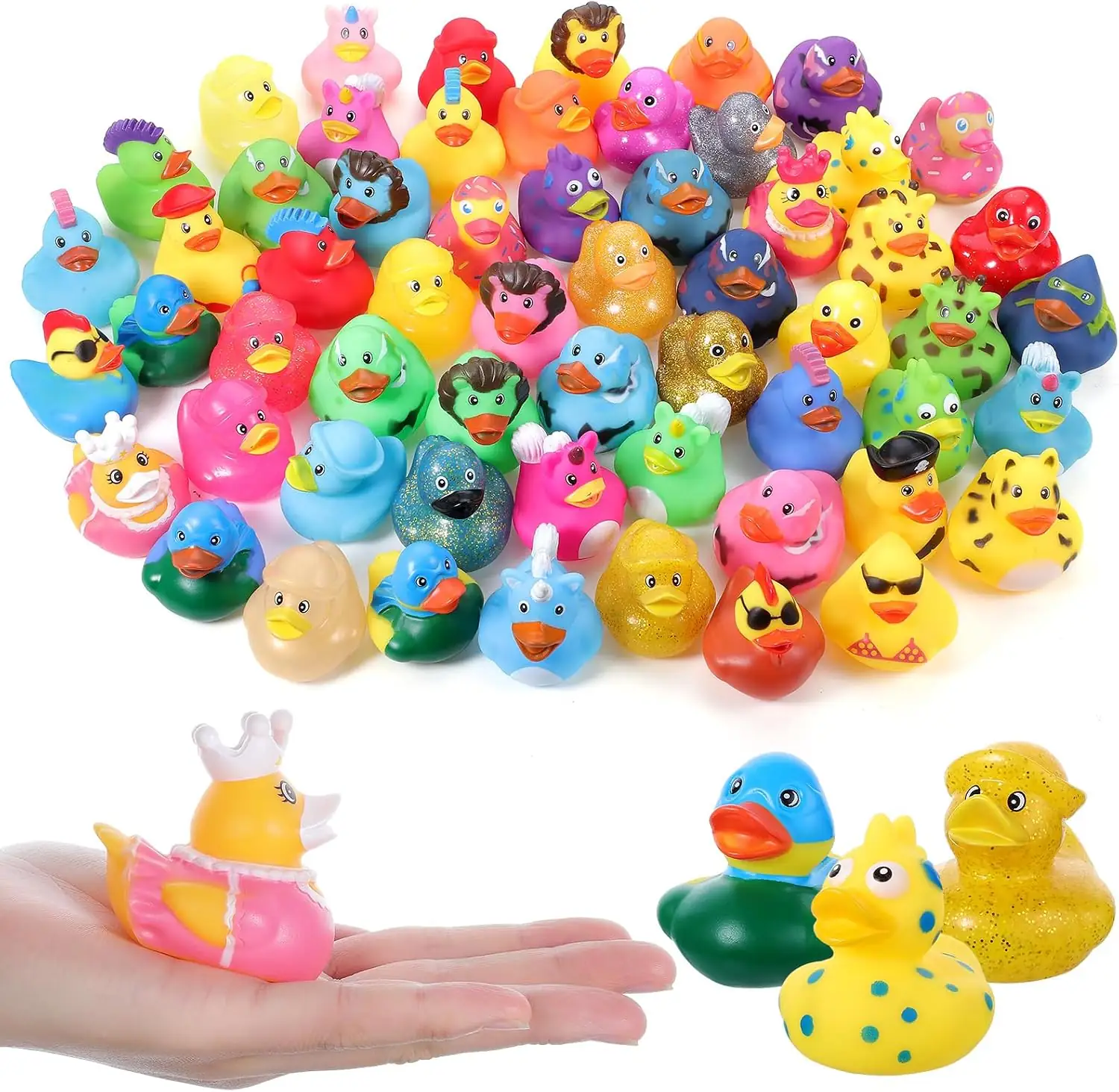 30Pcs Rubber Ducks Assorted Plastic… — Photo 1