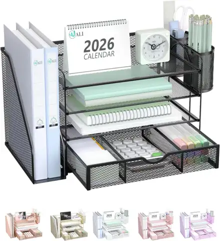 WALI 4-Tier Desk File Organizer,… — Photo 1