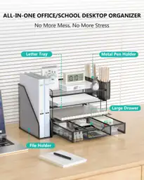 WALI 4-Tier Desk File Organizer,… — Photo 2