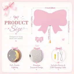 Nuanchu 2 Pcs Pink Bow… — Photo 2
