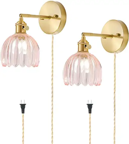 Plug-in Wall Sconces Set of… — Photo 1