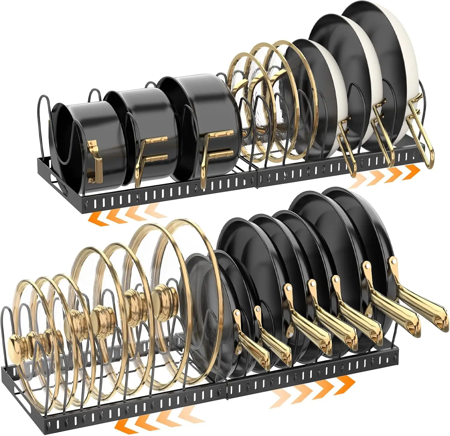 NomNest 2-Pack Expandable 12-24" Pots… — Photo 1