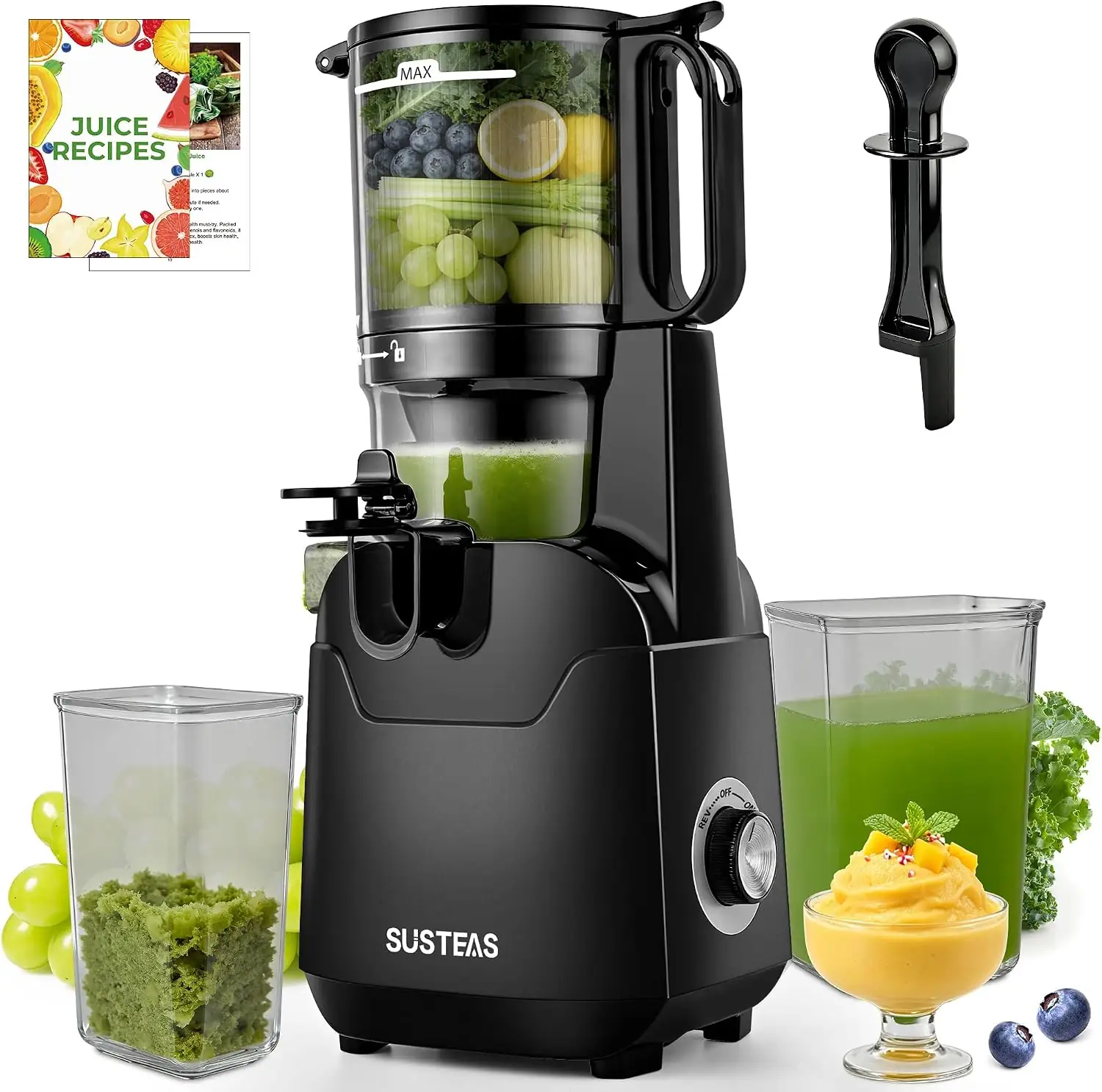 SUSTEAS Juicer Machines, 2-in-1 Cold… — Photo 1