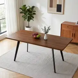 70.8 in. Extendable Rectangular Walnut… — Photo 2
