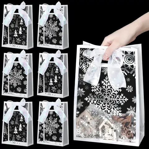 SilTriangle 24 Pcs Clear Snowflake… — Photo 1
