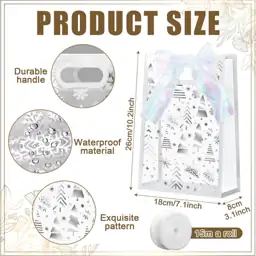 SilTriangle 24 Pcs Clear Snowflake… — Photo 2
