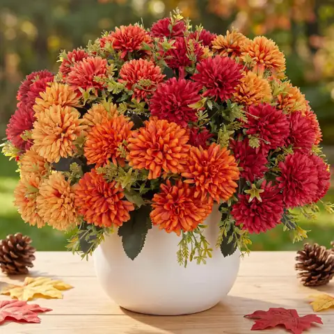 lovemoon Artificial Chrysanthemums Flowers for… — Photo 1