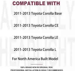 Headlights Assembly For 2011-2013 Toyota… — Photo 2