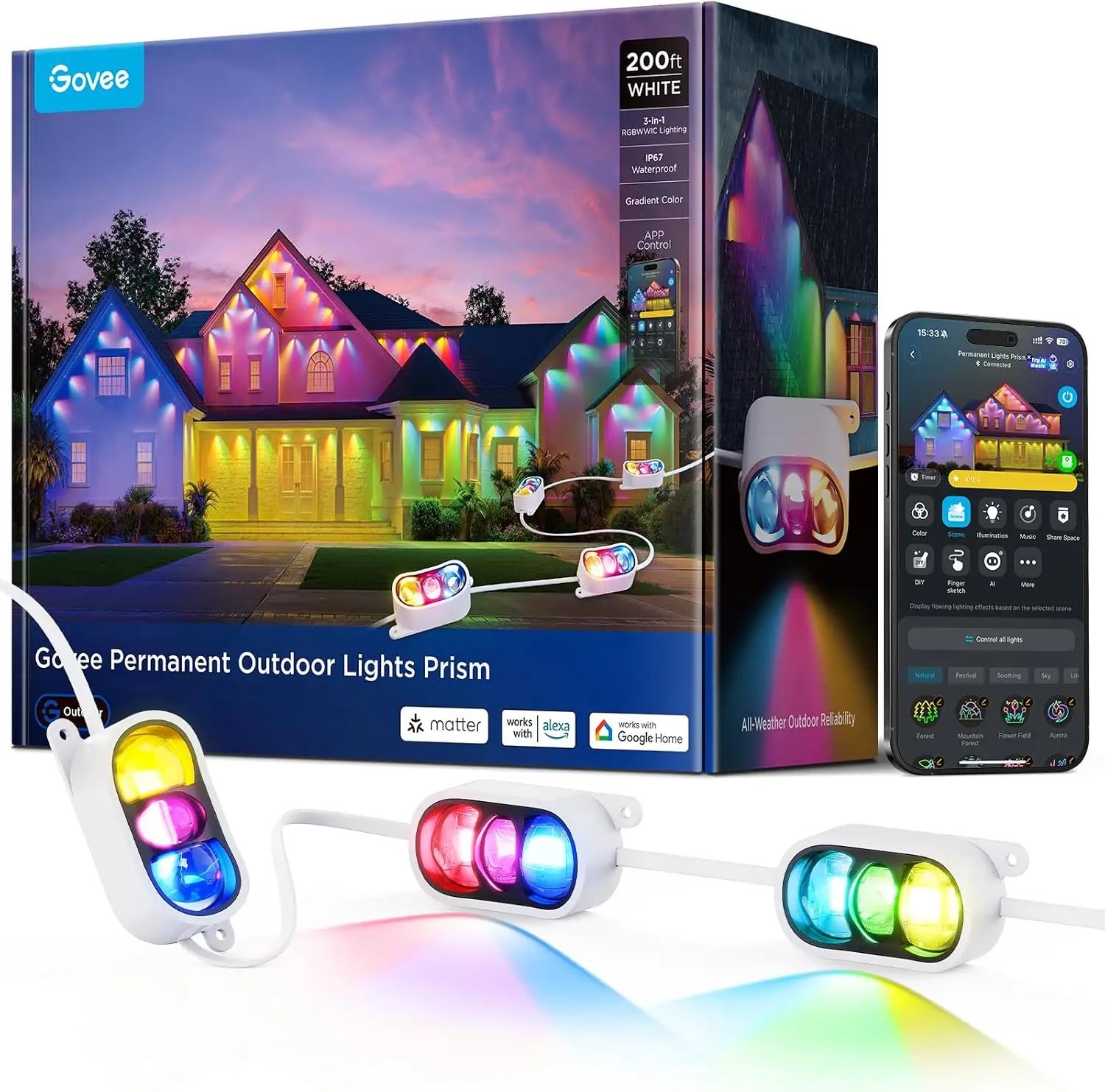 Govee Permanent Outdoor Lights Prism… — Photo 1