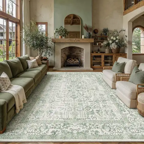PureCozy Sage Green Area Rug… — Photo 1