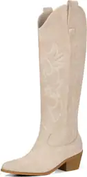 Ouepiano White Cowgirl Boots Women… — Photo 1