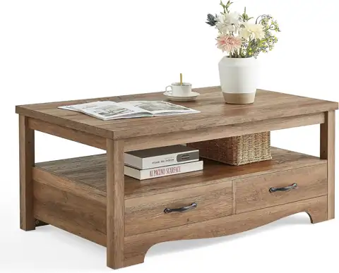 LINSY HOME Farmhouse Coffee Table… — Photo 1
