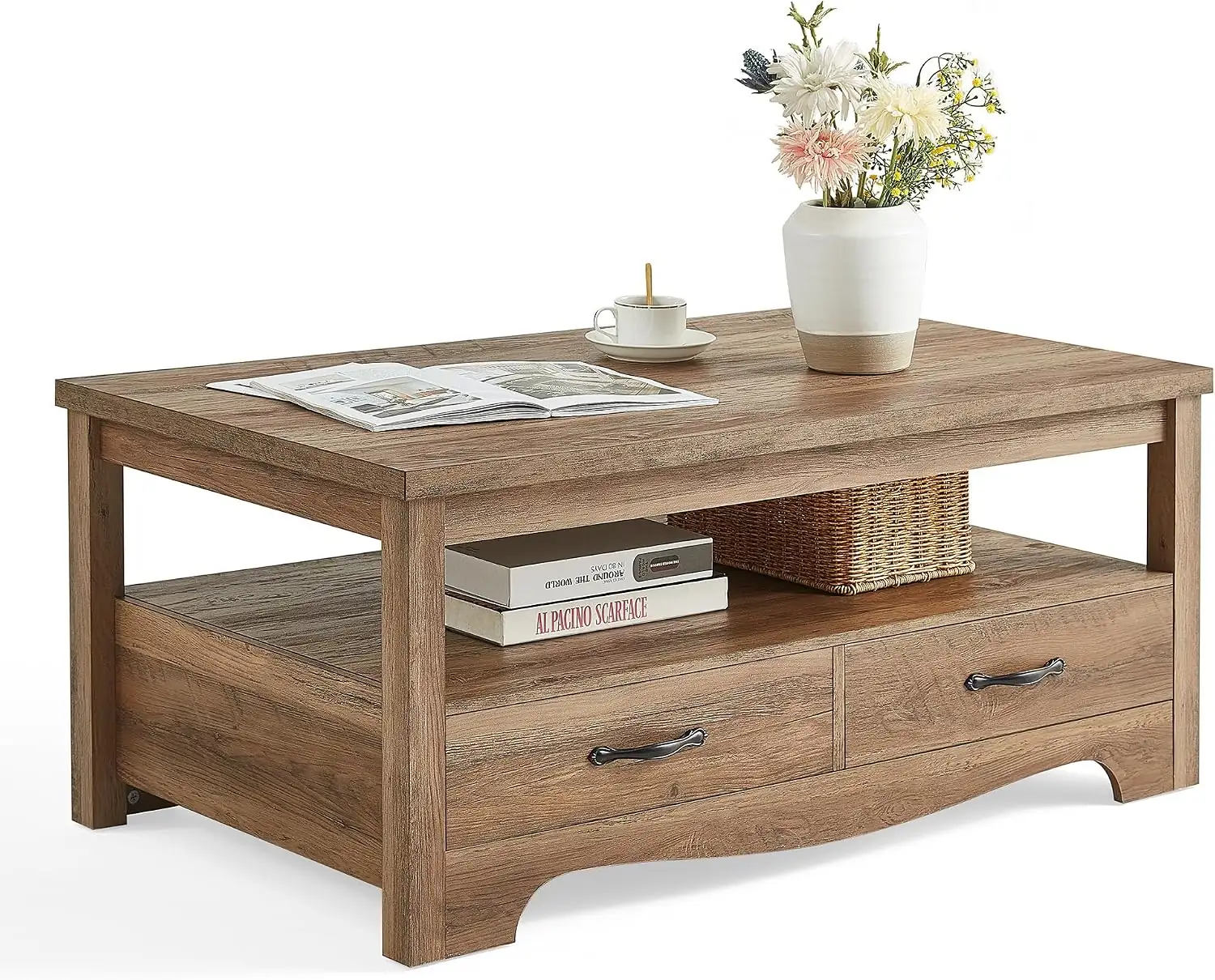 LINSY HOME Farmhouse Coffee Table… — Photo 1