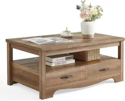 LINSY HOME Farmhouse Coffee Table… — Photo 1