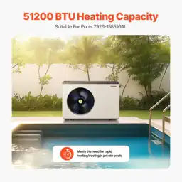 Electric Pool Heat Pump 51200… — Photo 2